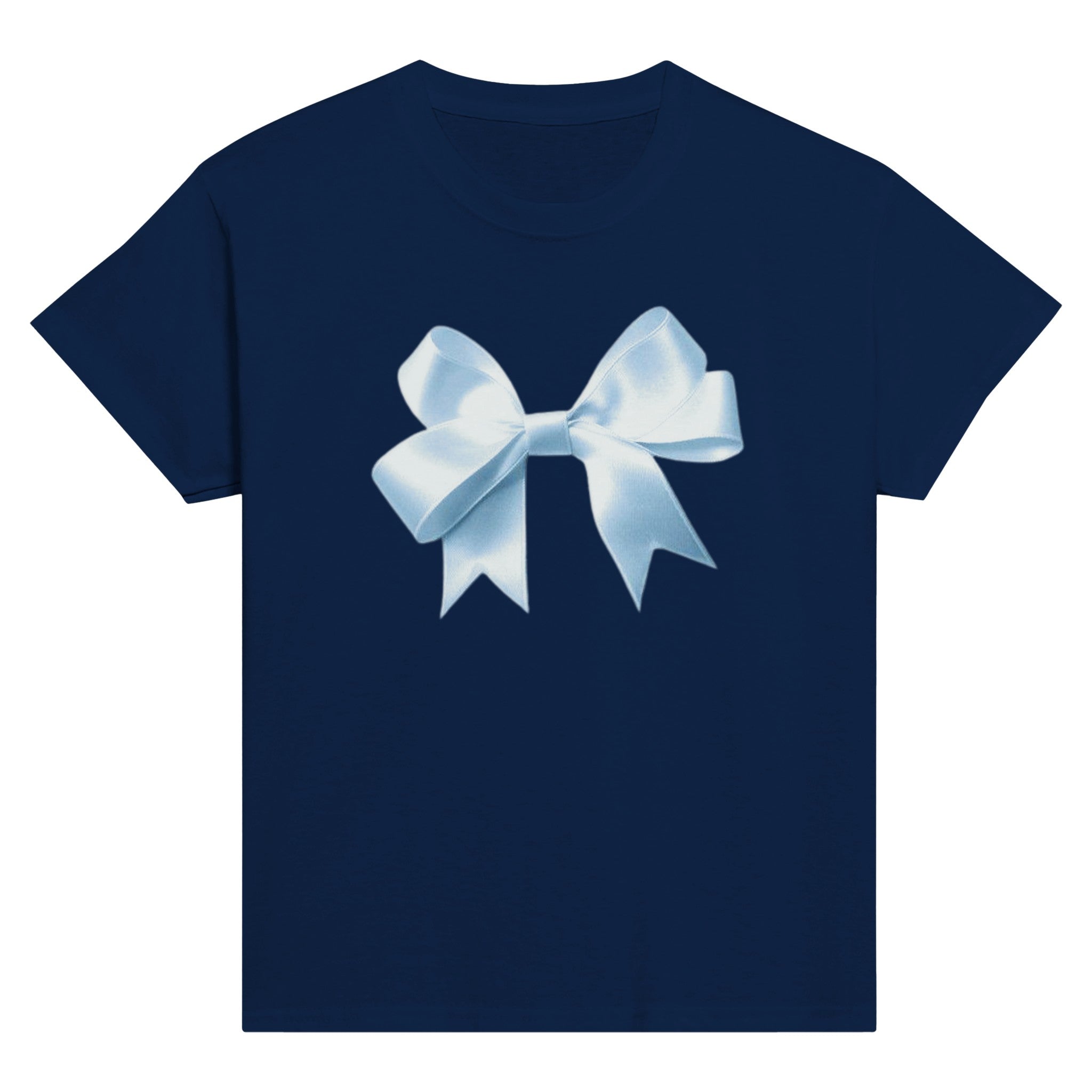 BLUE BOW BABY TEE