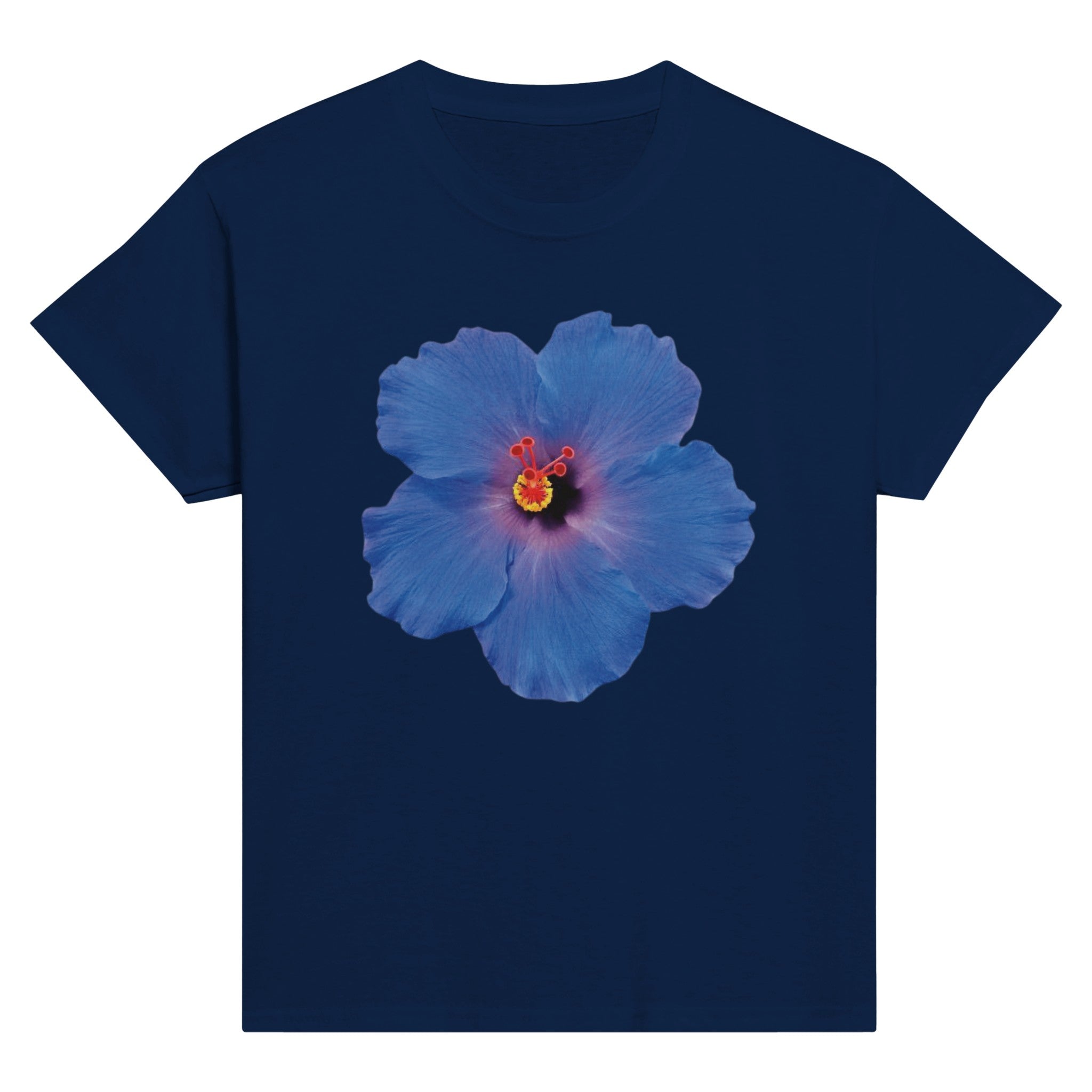 BLUE HIBISCUS BABY TEE