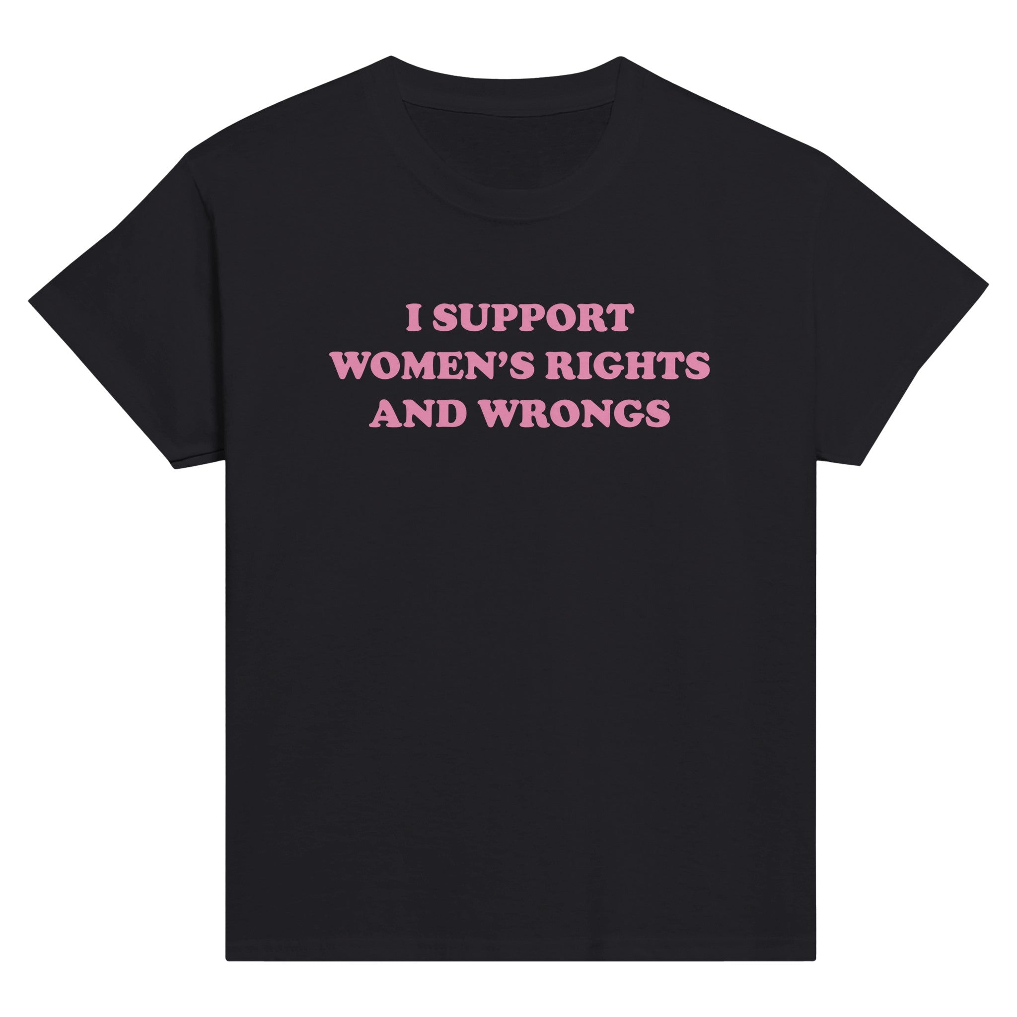 I SUPPORT WOMEN'S RIGHTS AND WRONGS BABY TEE